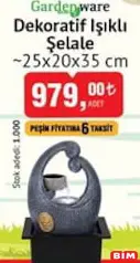 GARDENWARE DEKORATİF IŞIKLI ŞELALE